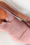 Black/Pink/Gray/Orange/Apricot Sleeveless Buttons Ribbed Knit Bodycon Midi Dress