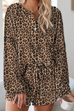 Floral Print White Knit Lounge Set