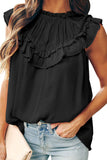 Frilled Detail Tulle Tank Top