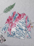 Tie Dye Print Long Sleeve Top