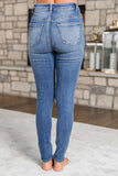 Medium Wash Distressed Skinny Jeans