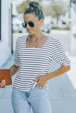 Striped Puff Sleeve Top