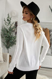 Khaki V Neck Lace Splicing Buttoned Cardigan