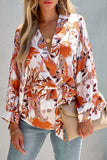 Floral Wrap Kimono Blouse