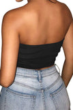 Strapless Tube Crop Top