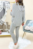 Hooded Drawstring High Waist Two Piece Loungewear
