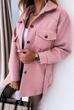 Lapel Button-Down Coat with Chest Pockets