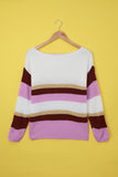 Color-lump Patchwork Sweater