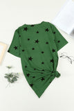 Star Print Crew Neck T-shirt