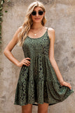 Tiered Leopard Babydoll Dress