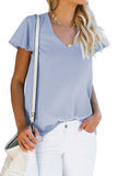 V Neck Short Sleeve Tee