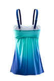 Gradient Color Tummy Control Tankini