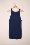 Solid Ribbed Knit Slim-fit Tank