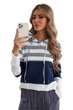 Color Block Drawstring Hoodie