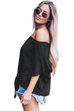 Off The Shoulder Knot Front Top