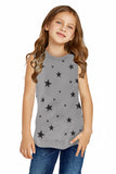 Star Print Little Girl Tank