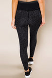Black Leopard Print Active Leggings