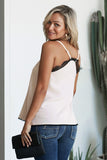 Eyelash Lace Trim Cami Tank