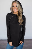 Black Pine&Candy Cane Striped Hoodie