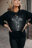 Faith Scatter Bling Graphic Sweatshirt