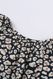 V-neck Short Sleeve Fashion Print Fantasy Fluttering Blouse