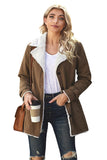 Lapel Collar Button Fleece Jacket