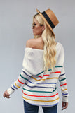 Multicolor Striped Knit Sweater