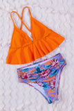 Floral Frill Bikini Set