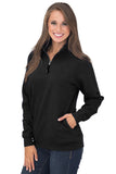 Pocket Style Quarter Zip Sweatshirt