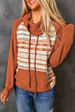 Aztec Cowl Neck Sweatshirt