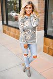 Floral Hoodie with Kangaroo Pocket