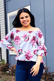 Bring on The Floral Off The Shoulder Top