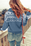Geometry Knit Quarter Zip Sweater