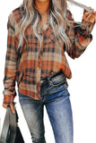 Plaid Pocket Buttoned Long Sleeve Shirt