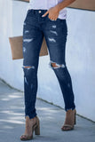 Distressed Frayed Skinny Jeans