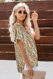 V Neck Front Pocket Camo Tee