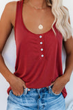 Button Loose Tank Top