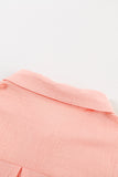 Turn-down Collar Button Front Tank