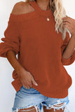 Cool Breeze Cotton Cold Shoulder Sweater