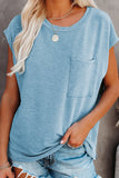 Pocketed Tee with Side Slits