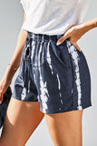 Tie Dye Drawstring Casual Shorts