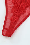 Lace Plunge High Leg Lingerie Teddy Lingerie