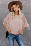 Crew Neck Kimono Sleeve Knit Top