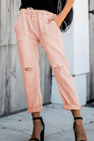 Pocketed Denim Joggers
