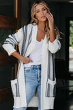 Pocketed Cotton Blend Cardigan