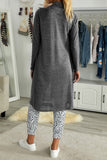 Slouchy Pocketed Knit Longline Cardigan