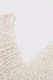 Criss Cross Wrap Plunging Neck Sweater