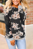 Floral Hoodie with Kangaroo Pocket