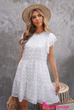 Swiss Dot Layered Mini Dress