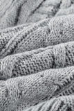 Cable Knit Open Front Long Cardigan
